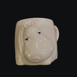 Pink Hippo Ceramic Mug